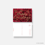 日比谷花壇 クリスマスカード typography-01 Red Roses N7740