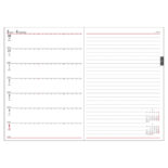【予約商品】2026年4月始まり アポイント Appoint E8843 1週間+横罫 A5 ブラック