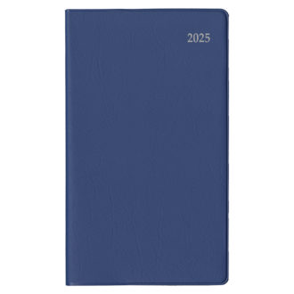 2024年9月始まり ダイアリー 薄型 1ヶ月ブロック 手帳サイズ ブルー E2321