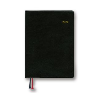 2023年9月始まり Appoint 1週間バーチカル 手帳サイズ ブラック E2316