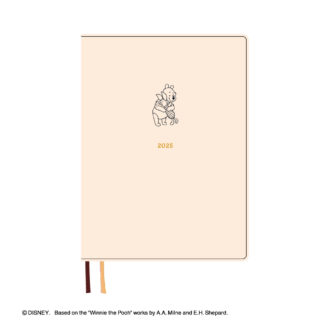 2025年1月始まり ディズニー Disney Diary B6 ウィークリー プー アイボリー E6207