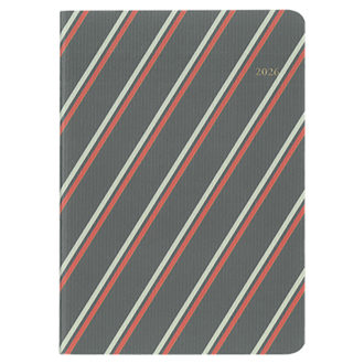 【予約商品】2026年4月始まり ミル MILL E9619 1ヶ月ブロック 月曜始まり 薄型 STRIPE A6 グレー