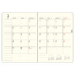 【予約商品】2026年4月始まり ミル MILL E9620 1ヶ月ブロック 月曜始まり 薄型 STRIPE A6 ブルー