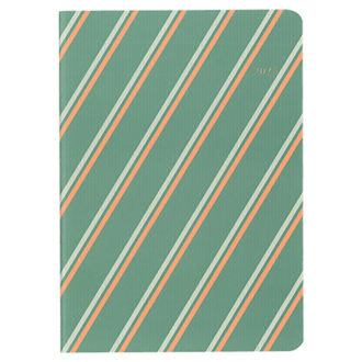 【予約商品】2026年4月始まり ミル MILL E9621 1ヶ月ブロック 月曜始まり 薄型 STRIPE A6グリーン