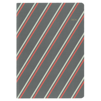 【予約商品】2026年4月始まり ミル MILL E9623 1ヶ月ブロック 月曜始まり 薄型 STRIPE B6 グレー