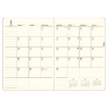 【予約商品】2026年4月始まり ミル MILL E9625 1ヶ月ブロック 月曜始まり 薄型 STRIPE B6 グリーン