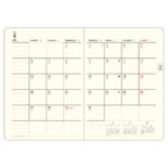 【予約商品】2026年4月始まり ミル MILL E9627 CROCO 1週間+方眼 A6 レッド