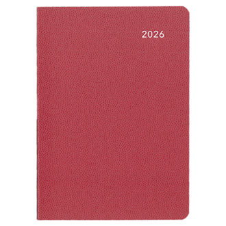 【予約商品】2026年4月始まり ミル MILL E9627 CROCO 1週間＋方眼 A6 レッド