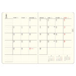 【予約商品】2026年4月始まり ミル MILL E9631 CROCO 1週間+方眼 B6 レッド