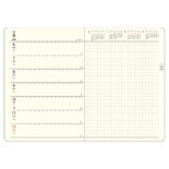 【予約商品】2026年4月始まり ミル MILL E9631 CROCO 1週間+方眼 B6 レッド