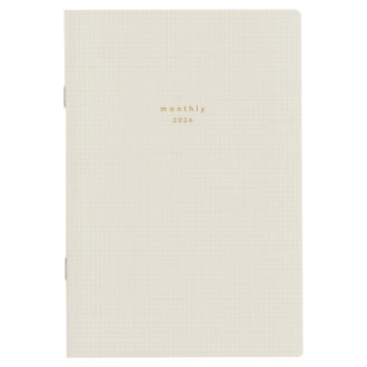 【予約商品】2026年3月始まり isshoni. マンスリーダイアリー B6 ホワイト E9927