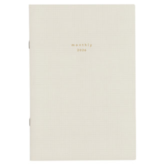 【予約商品】2026年3月始まり isshoni. マンスリーダイアリー A5 ホワイト E9928