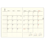 【予約商品】2027年1月始まり ミル MILL A6 Monthly FLEURS PK