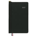 【予約商品】2027年1月始まり アポイント 文字大 1W+横罫 鉛筆付き ブラック