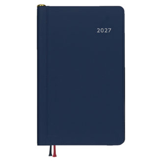 【予約商品】2027年1月始まり アポイント 文字大 1W＋横罫 鉛筆付き ネイビー
