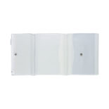isshoni.ケース付ノートカバーPVC B6 クリアホワイト N6172