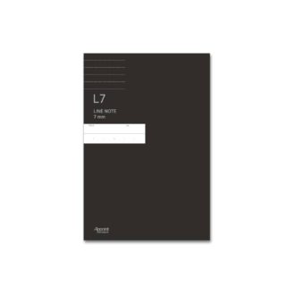 手帳用ノート B6 横罫7mm ブラック アポイントステーショナリー