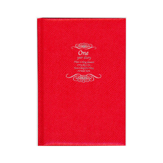 One Year Diary B6 レッド R2136
