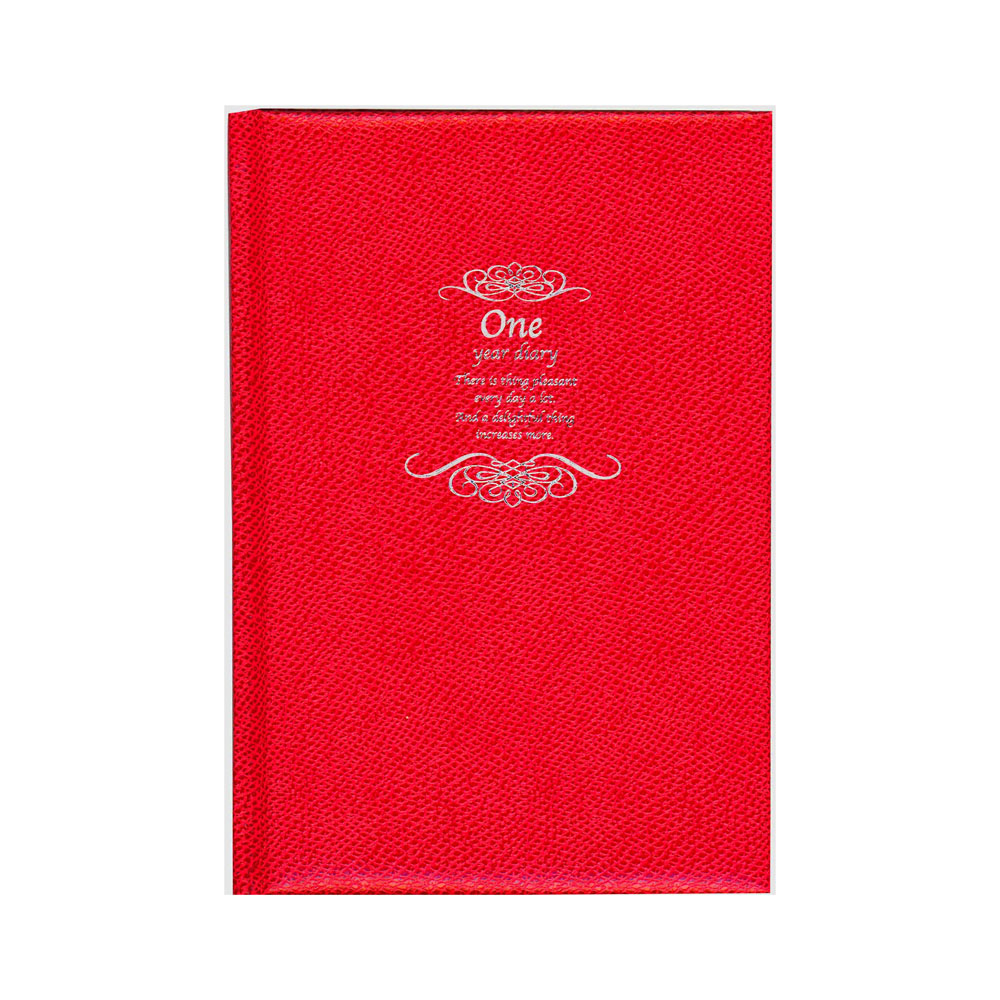 One Year Diary B6 レッド R2136 2023年版手帳 手帳（ダイアリー）のダイゴーオンラインショップ