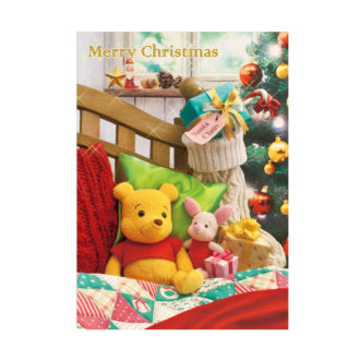 【優待】sisa 3Dポストカード クリスマスの朝に くまのプーさん S3612Y