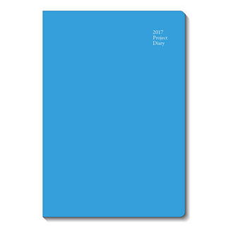 2017年1月始まり プロジェクトダイアリー Project Diary Bタイプ A5対応サイズ ブルー E1683