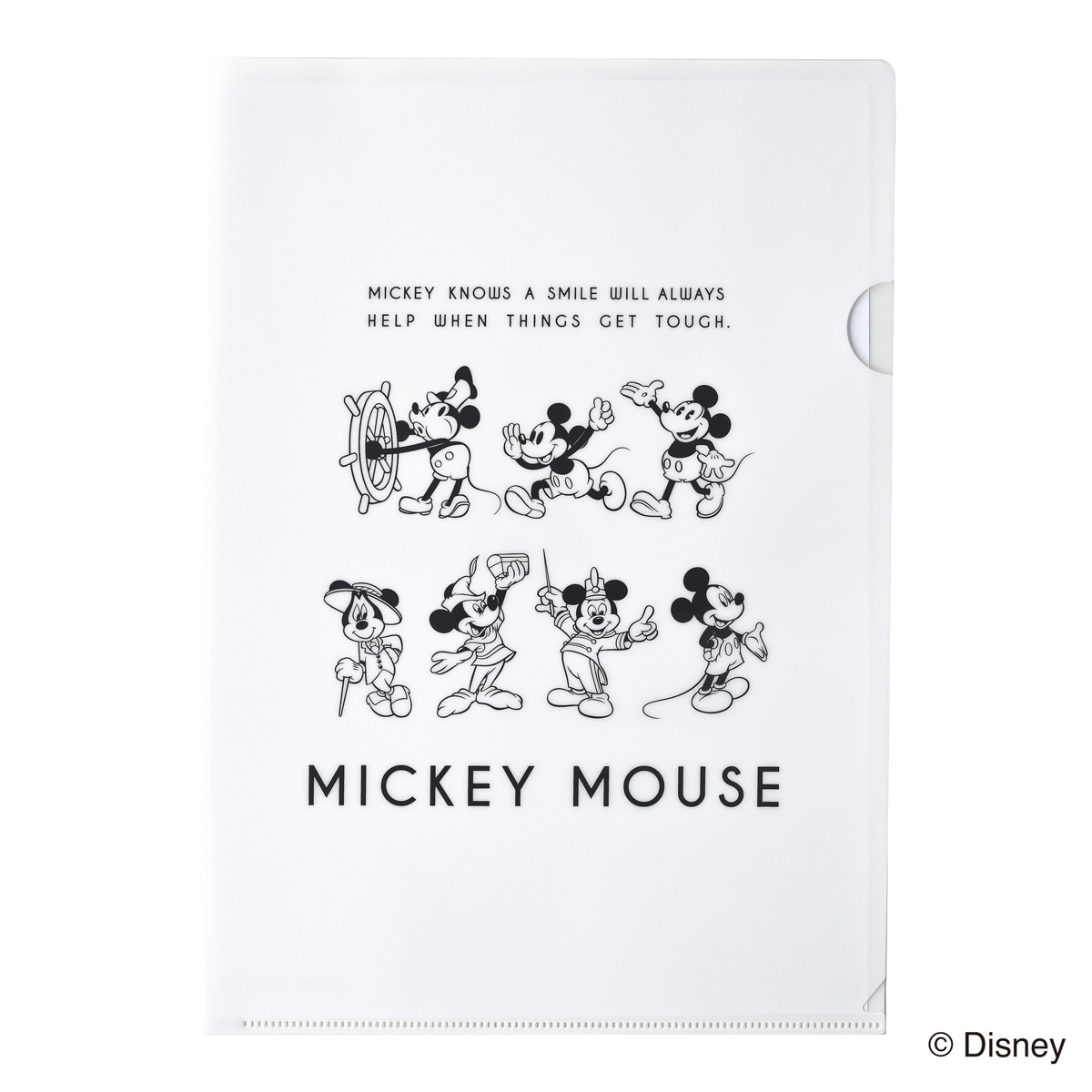 ミッキーマウス生誕90周年商品 A4 クリアファイル ミッキー_AN N1610