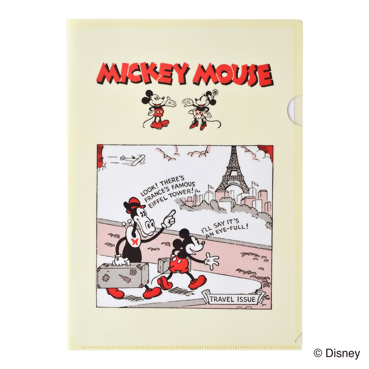 ミッキーマウス生誕90周年商品 A4 クリアファイル ミッキー2 N1612