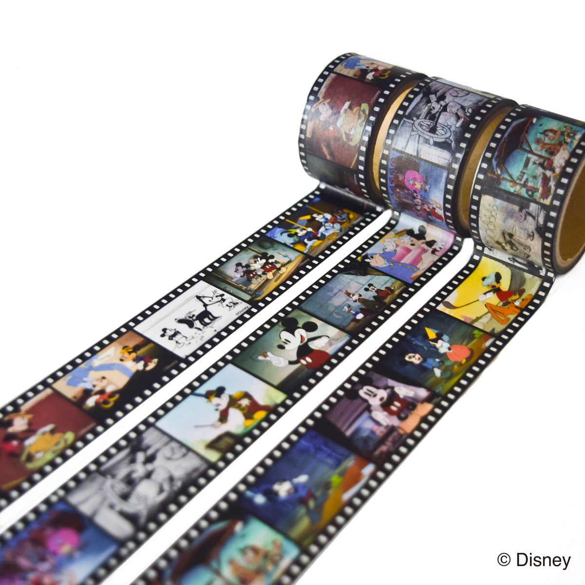 ミッキーマウス生誕90周年商品 フィルム マスキングテープ 30mm ミッキーAN_1 N1624