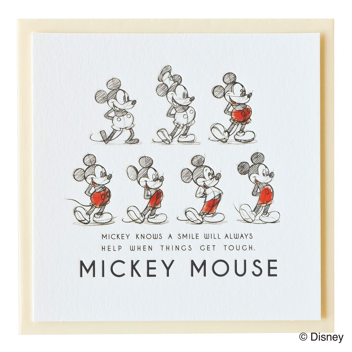 ミッキーマウス生誕90周年商品 メッセージカード ミッキー An 1 S4470 21年版手帳 手帳 ダイアリー のダイゴーオンラインショップ