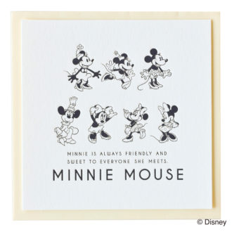 ミッキーマウス生誕90周年商品 メッセージカード ミニー_AN S4472