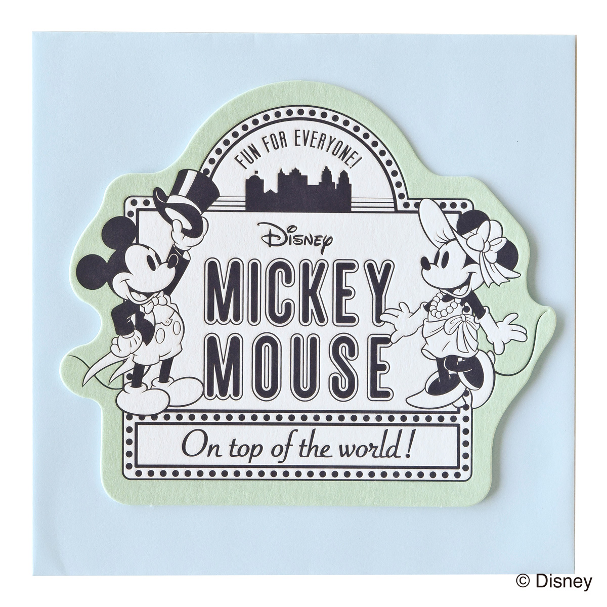 ミッキーマウス生誕90周年商品 メッセージカード ミッキー&ミニー2 S4477