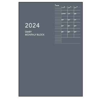2024年1月始まり アポイント Appoint E8150 1ヶ月ブロック 薄型 A5対応 グレー