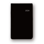 2024年1月始まり アポイント Appoint 大きな文字シリーズ 1ヶ月ホリゾンタル 縦開き 薄型 手帳（ミニ）サイズ ブラック E8302