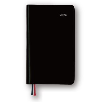2022年1月始まり アポイント Appoint 大きな文字シリーズ 1週間＋横罫 手帳サイズ ブラック E8311