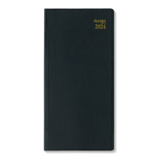2024年4月始まり アポイント Appoint E1100 1ヶ月横罫 薄型 手帳サイズ ブラック