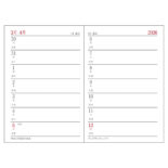 【予約商品】2026年4月始まり アポイント Appoint E1110 見開き2週間 鉛筆付き 手帳(ミニ)サイズ ブラック