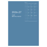 【予約商品】2026年4月始まり アポイント Appoint E9326 1ヶ月ブロック 薄型 B6対応 ブルー