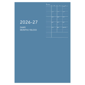 【予約商品】2026年4月始まり アポイント Appoint E9327 1ヶ月ブロック 薄型 A5対応 ブルー