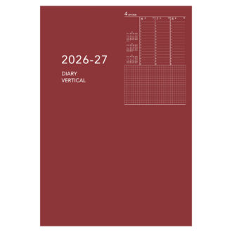 2026年4月始まり アポイント Appoint E9330 1週間バーチカル B6対応 レッド