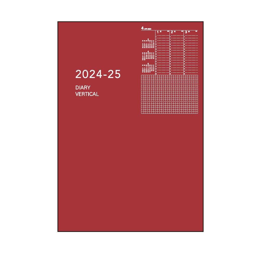 22年4月始まり アポイント Appoint E9330 1週間バーチカル 薄型 B6対応 レッド 22年版手帳 手帳 ダイアリー のダイゴーオンラインショップ