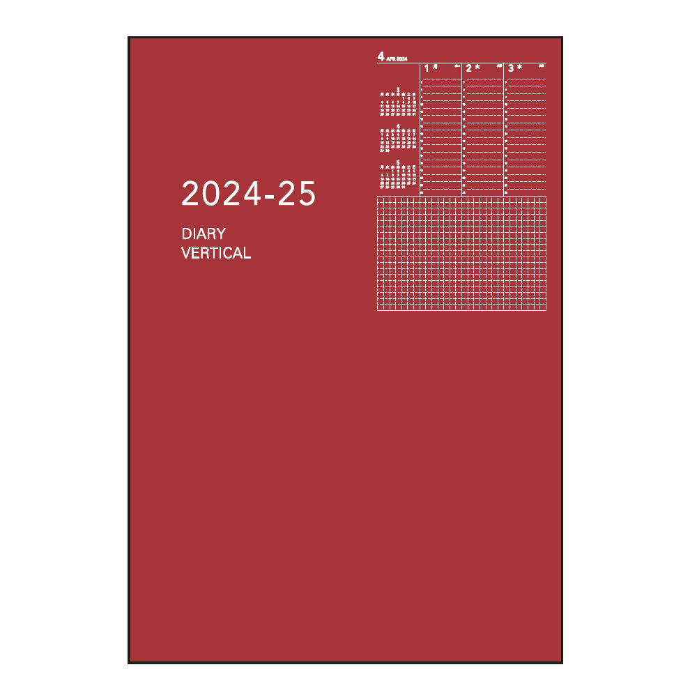 2023年4月始まり アポイント Appoint E9331 1週間バーチカル 薄型 A5対応 レッド 2024年版手帳 手帳 （ダイアリー）のダイゴーオンラインショップ