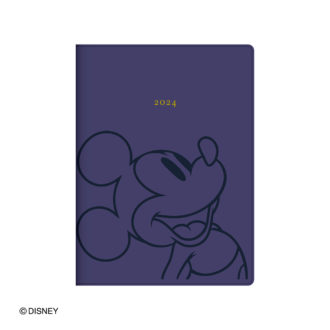 2022年1月始まり ディズニー Disney Diary B6 ウィークリー ミッキー ネイビー E6162